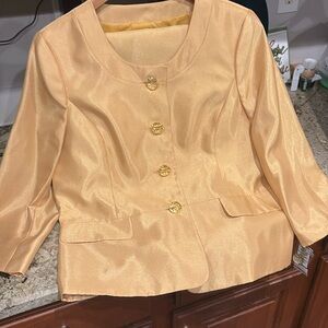 LeSuit Gold Leaf SKIRT SUIT!